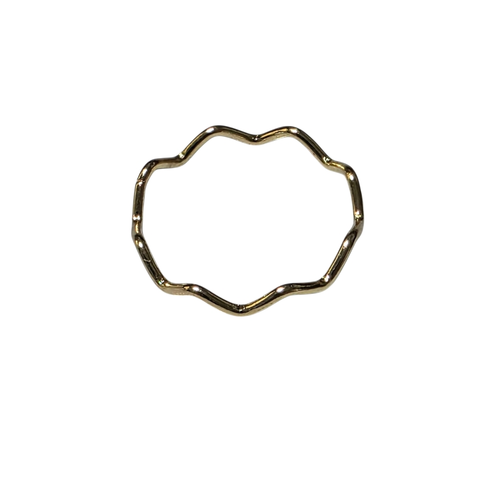 Gold Wave Ring - Picture 2 of 3